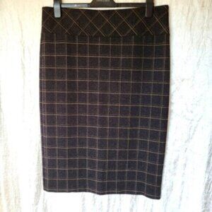 UCHUU Plaid Print High Waist Pencil Skirt NWT Sz XL- 1X